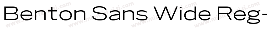 Benton Sans Wide Reg字体转换